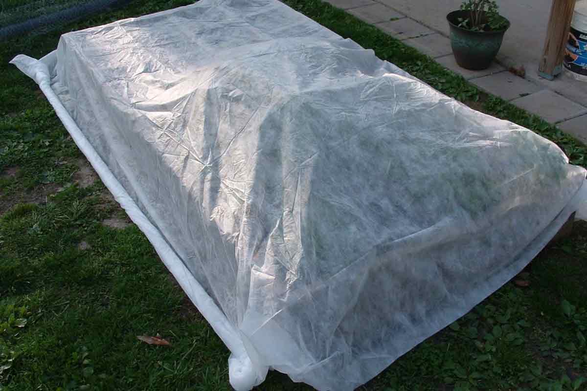 DIY garden row cover