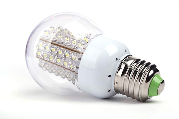 Close-up of LED lightbulb