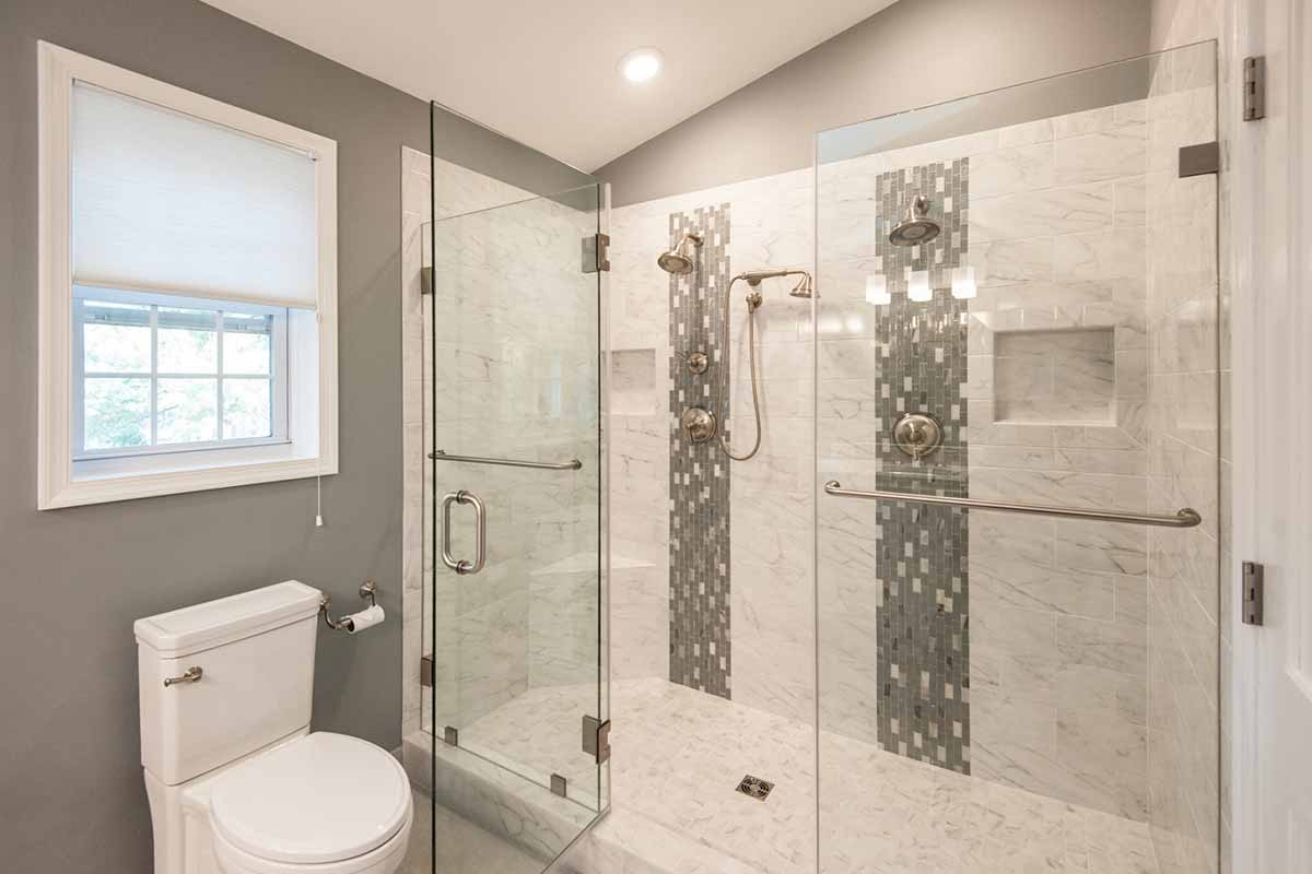 remodeled master bathroom