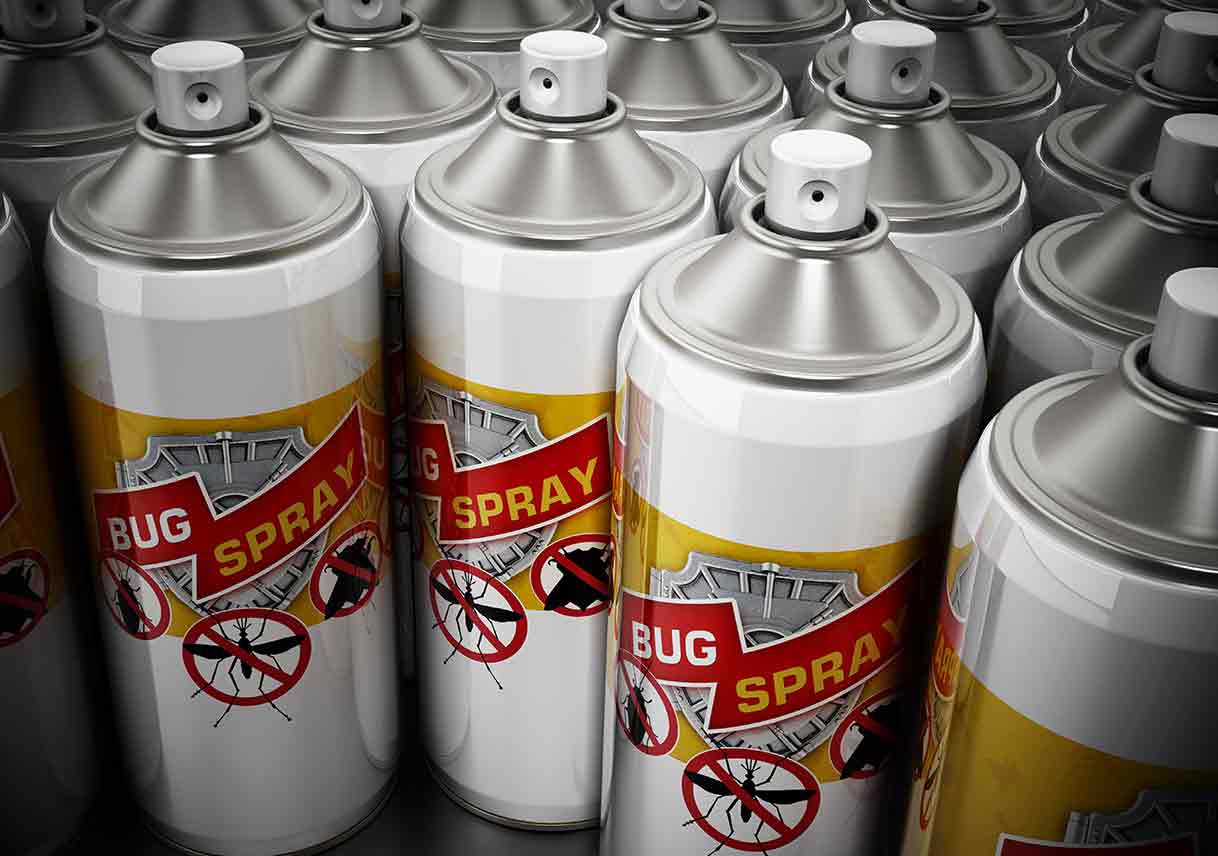 multiple cans of bug spray